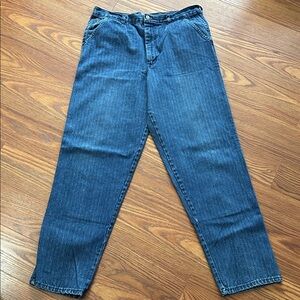 Vintage 80s‎ Colter Western Pinstriped Straight Leg Denim Jeans Womens 34